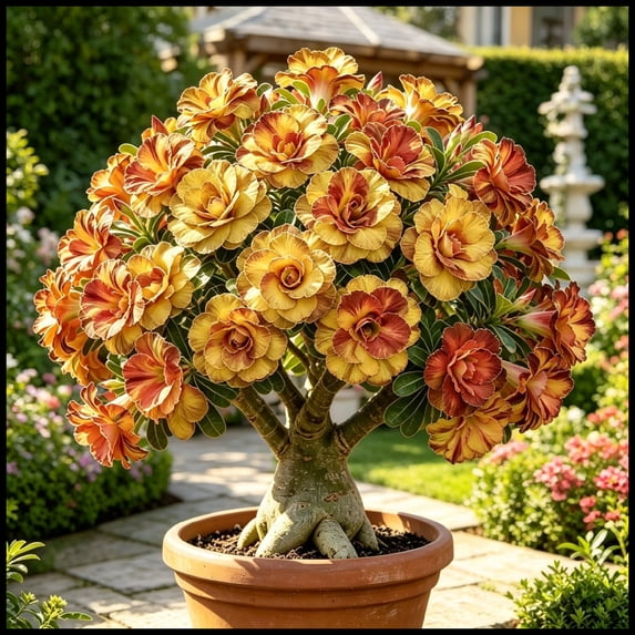 Desert Rose, Low Maintenance - Easy Grow - Ideal for Beds Borders, Plant Pots & Planters
