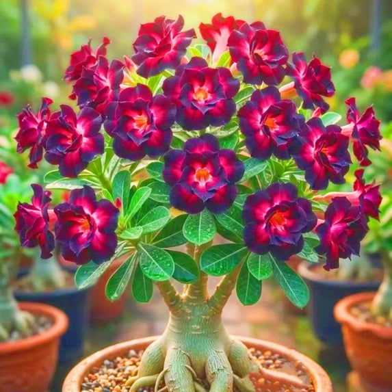 Desert Rose, Low Maintenance - Easy Grow - Ideal for Beds Borders, Plant Pots & Planters