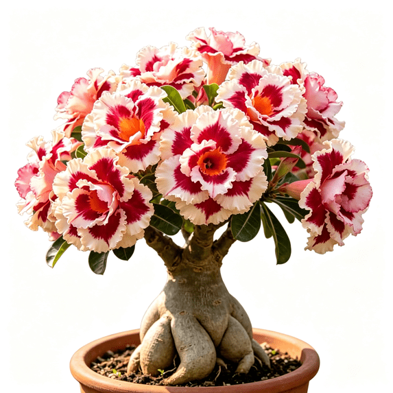 Desert Rose, Shade Plant for Gardens-Easy Grow-Low Maintenance-Ideal for Beds Borders, Plant Pots & Planters