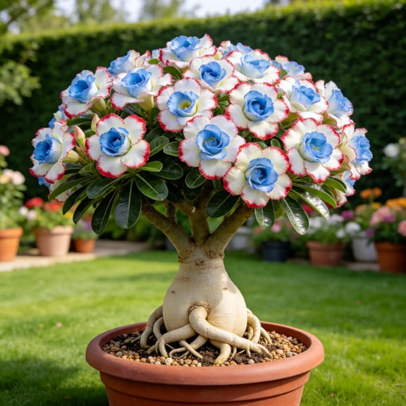 Desert Rose, Sturdy Care‑free - Hassle‑free Grow - Ideal for Beds Borders, Floral Pots & Planter Holders
