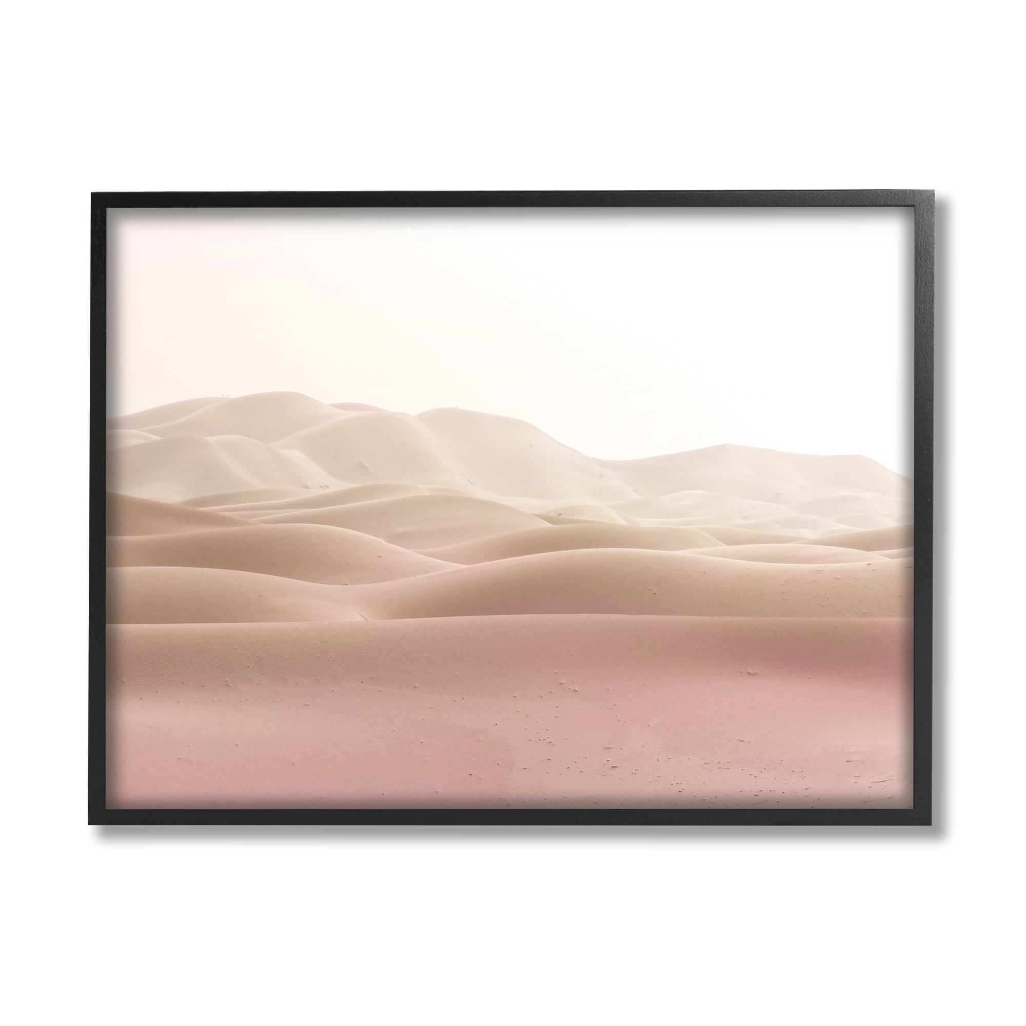 Desert Sand Dunes Landscape Black Framed Canvas Print, 16 x 20