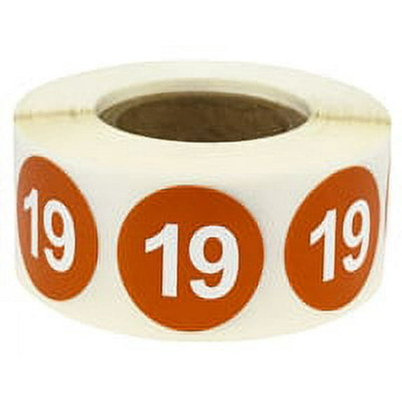 Desert Sand Number 19 Retail, Organizing Inventory Labels | 0.75" inch - 500 Pack | InStockLabels.com