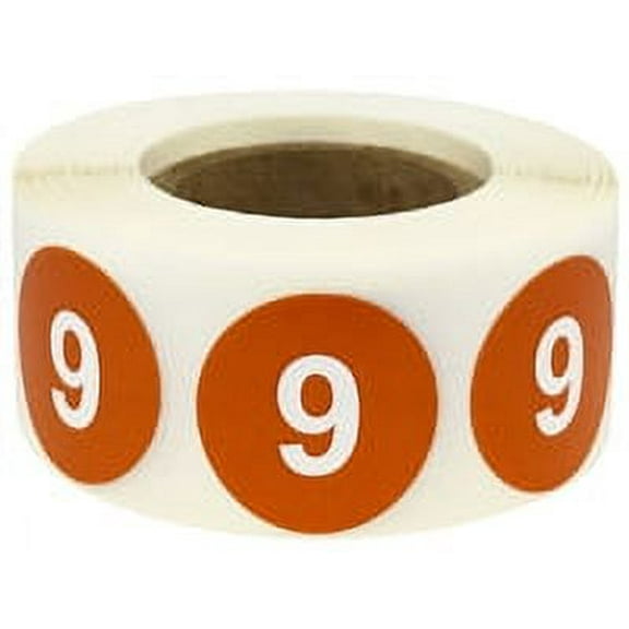 Desert Sand Number 9 Retail; Organizing Inventory Stickers | 0.75" inch - 500 Pack | InStockLabels.com