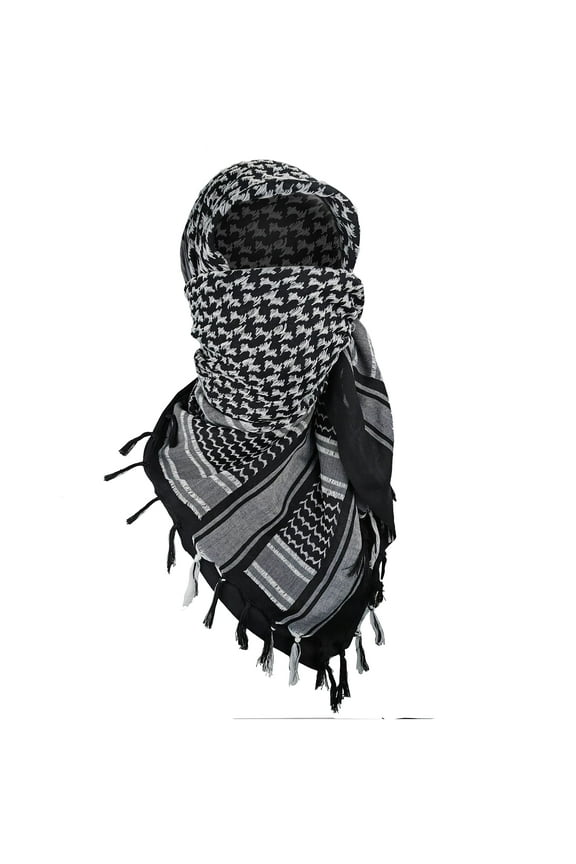 Desert Scarf Windproof Scarf Shawl Arabic Keffiyeh Head Wrap Cotton Turban for Women Men