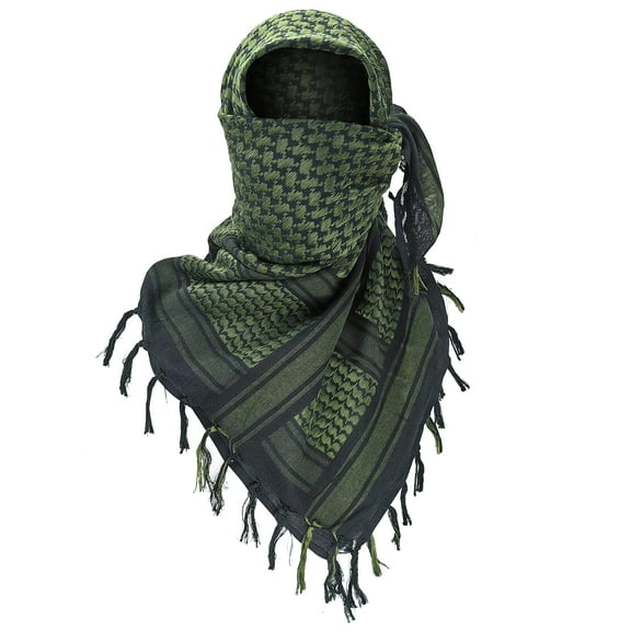 Desert Scarf Windproof Scarf Shawl Arabic Keffiyeh Head Wrap Cotton Turban for Women Men