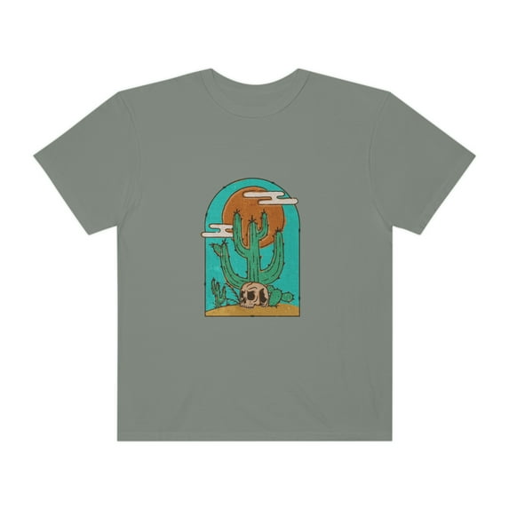 Desert Skull Skeleton Cactus Western Shirt, Retro Western Shirt, Cowgirl