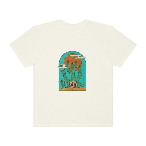 Desert Skull Skeleton Cactus Western Shirt, Retro Western Shirt, Cowgirl