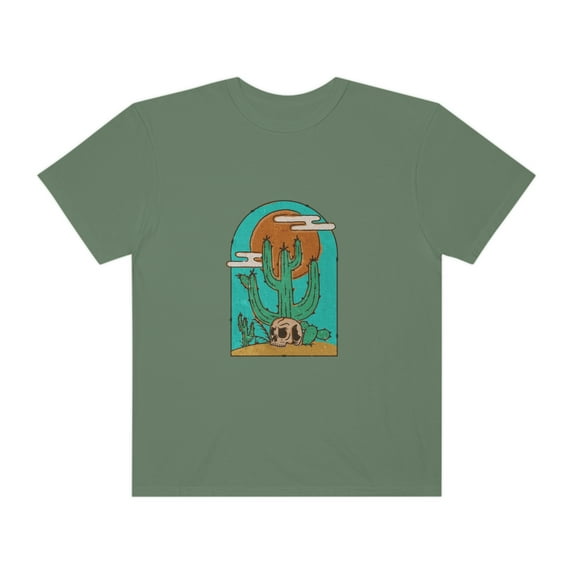 Desert Skull Skeleton Cactus Western Shirt, Retro Western Shirt, Cowgirl