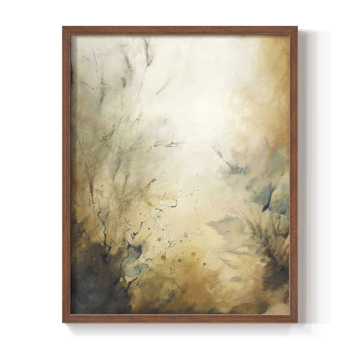Desert Song I Framed Print in Brown Solid Wood Framed Print No Nail Hanging