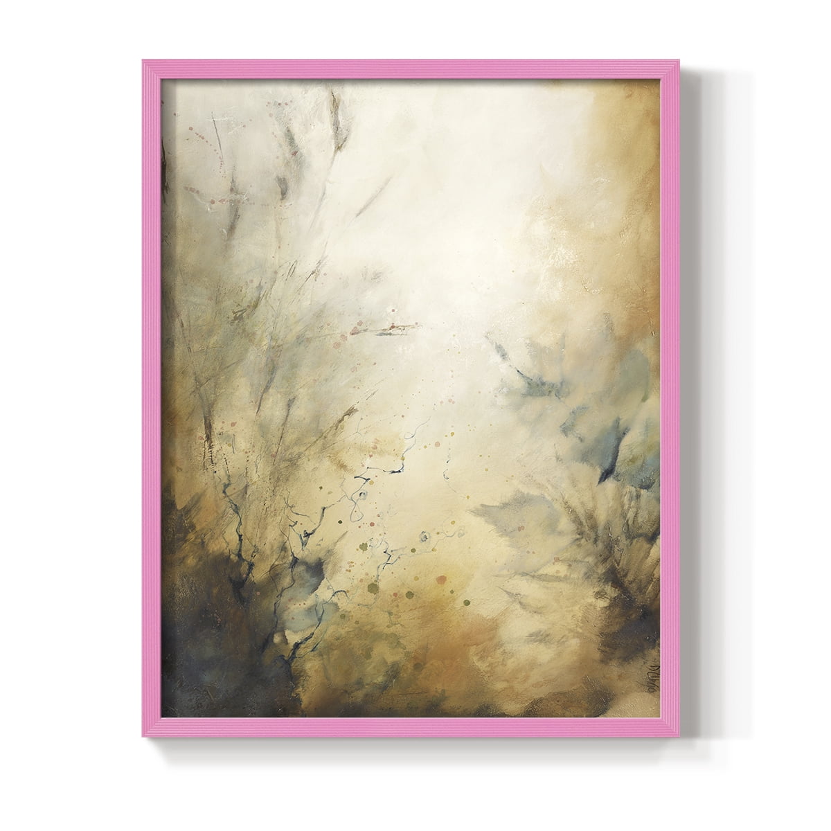 Desert Song I Framed Print in Pink Solid Wood Framed Print No Nail Hanging