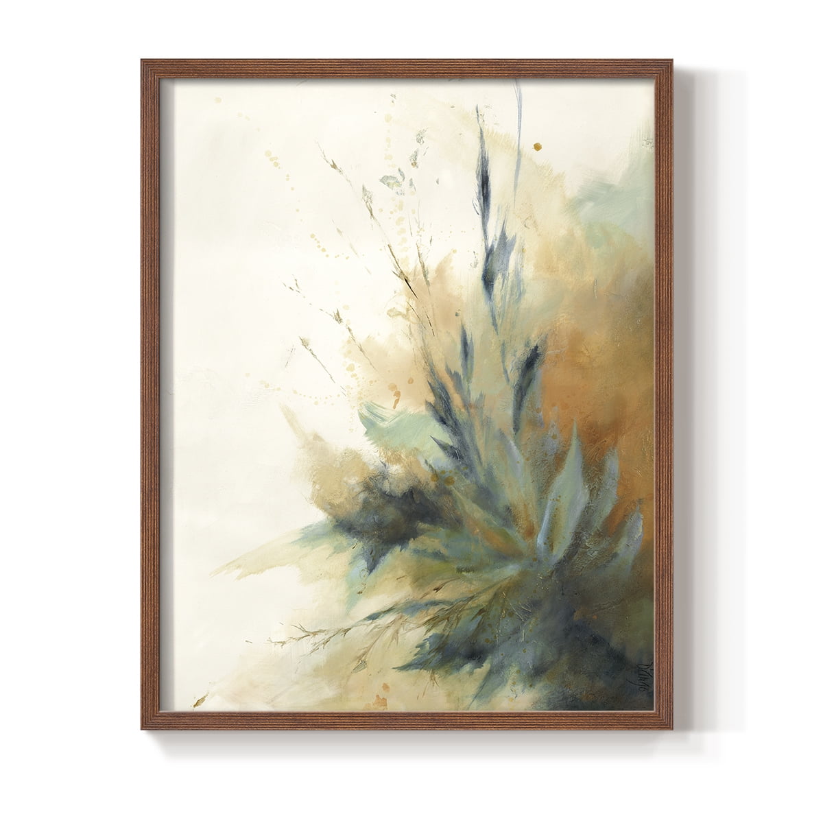 Desert Song II Framed Print in Brown Solid Wood Framed Print No Nail Hanging