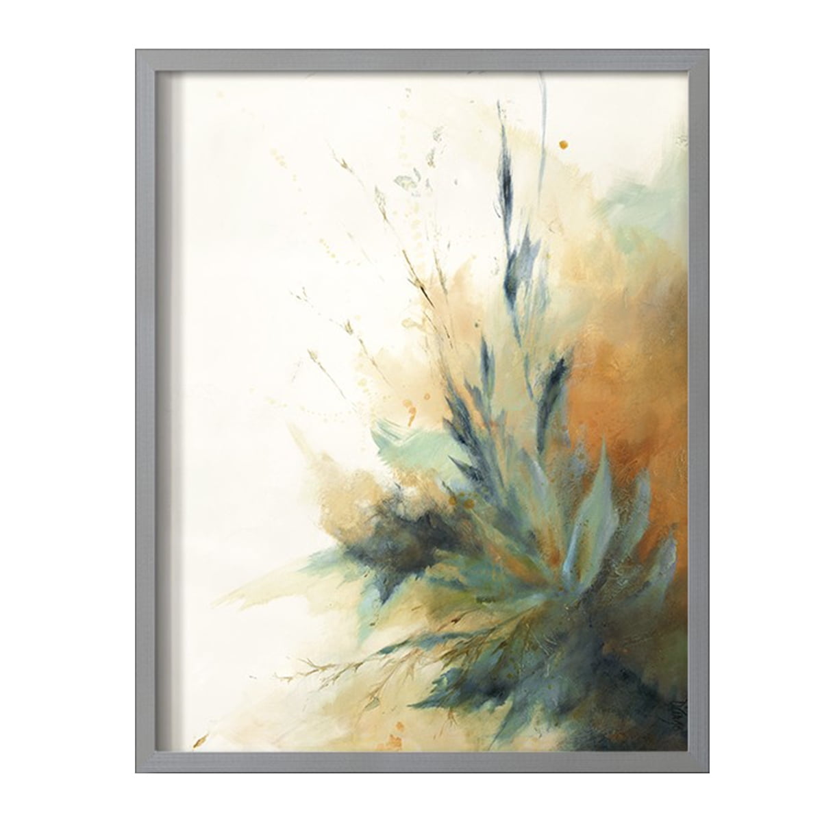 Desert Song II Framed Print in Gray Solid Wood Framed Print No Nail Hanging