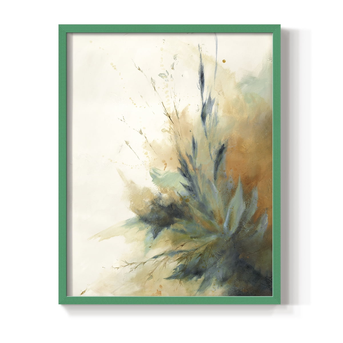 Desert Song II Framed Print in Green Solid Wood Framed Print No Nail Hanging