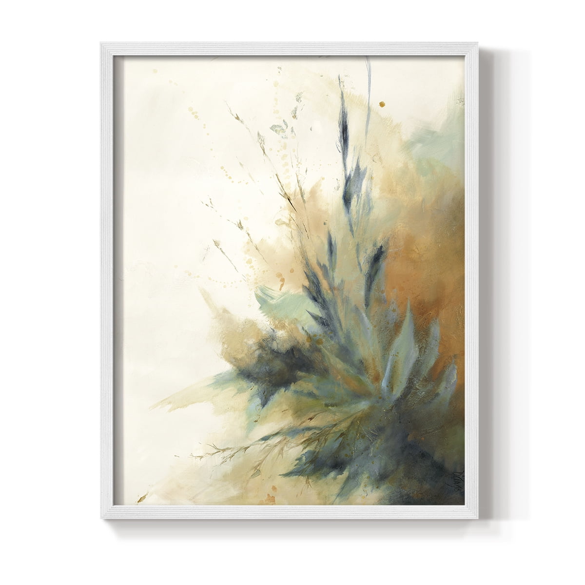 Desert Song II Framed Print in White Solid Wood Framed Print No Nail Hanging