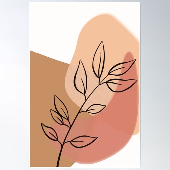 Desert Splotches Poster Wall Art, Modern Wall Decor For Living Room Bedroom, 8x12 UNFRAMED