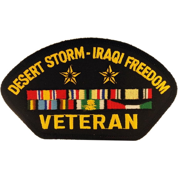 Desert Storm Iraqi Freedom Hat Patch 2 3/4" x 5 1/4"