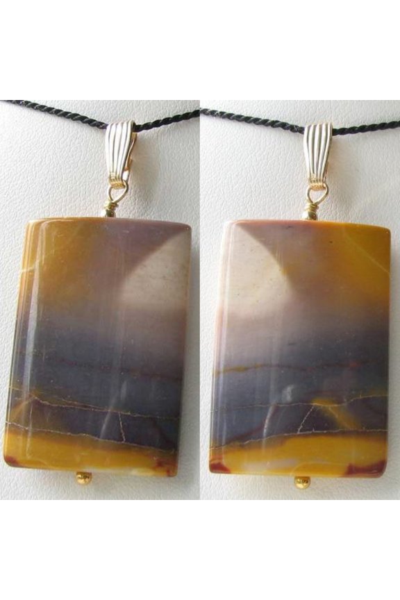 Desert Storm! Natural Mookaite & 14Kgf Pendant 504626