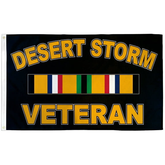 Desert Storm Veteran Flag 3x5ft Veterans of Desert Storm Flag US Veteran