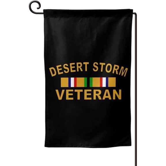 Desert Storm Veteran Garden Flag 12.5x18 Inch Family Decorative Welcome Banner Outside Yard Mailbox Festival Ornaments Double-Sided Print One Size, Sharp Corner