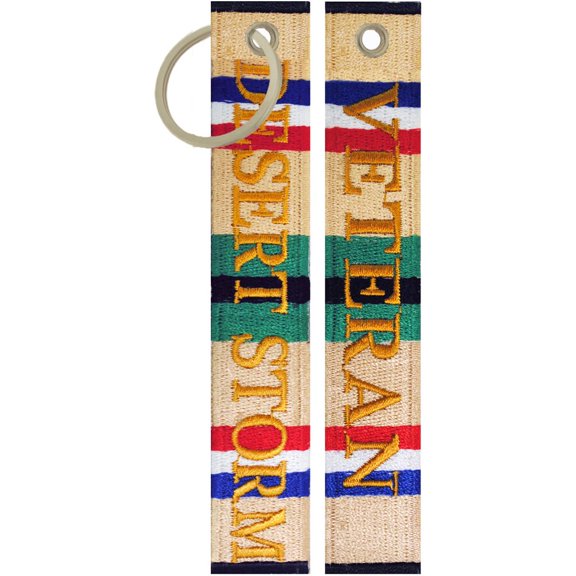 Desert Storm Veteran Keychain Luggage Tag Key Ring Military Gifts