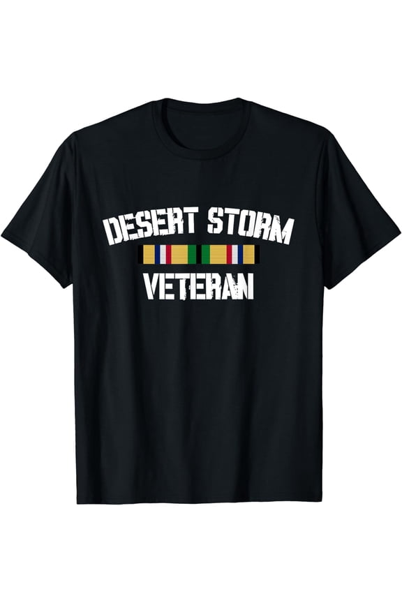 Desert Storm Veteran Pride Persian Gulf War Service Ribbon T-Shirt