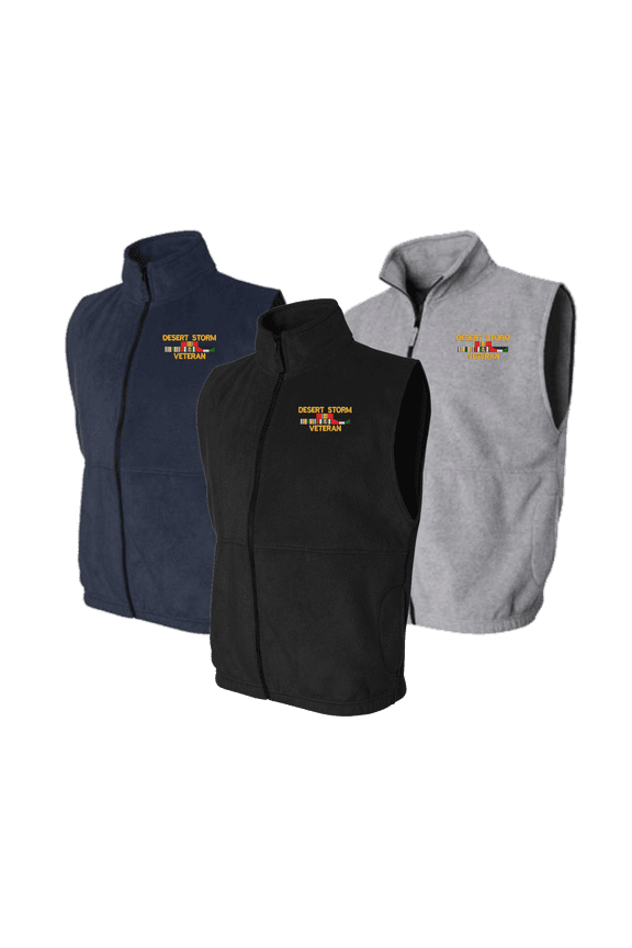 Desert Storm Veteran Sierra Pacific Full-Zip Fleece Vest