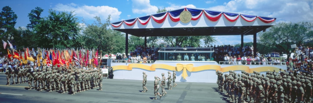 Desert Storm Victory Military Parade Washington DC Canvas Art - Panoramic Images (27 x 9)