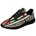 thumbnail image 1 of Desert Strm Veteran American flag Shoes Sneakers Black Size 10, 1 of 7