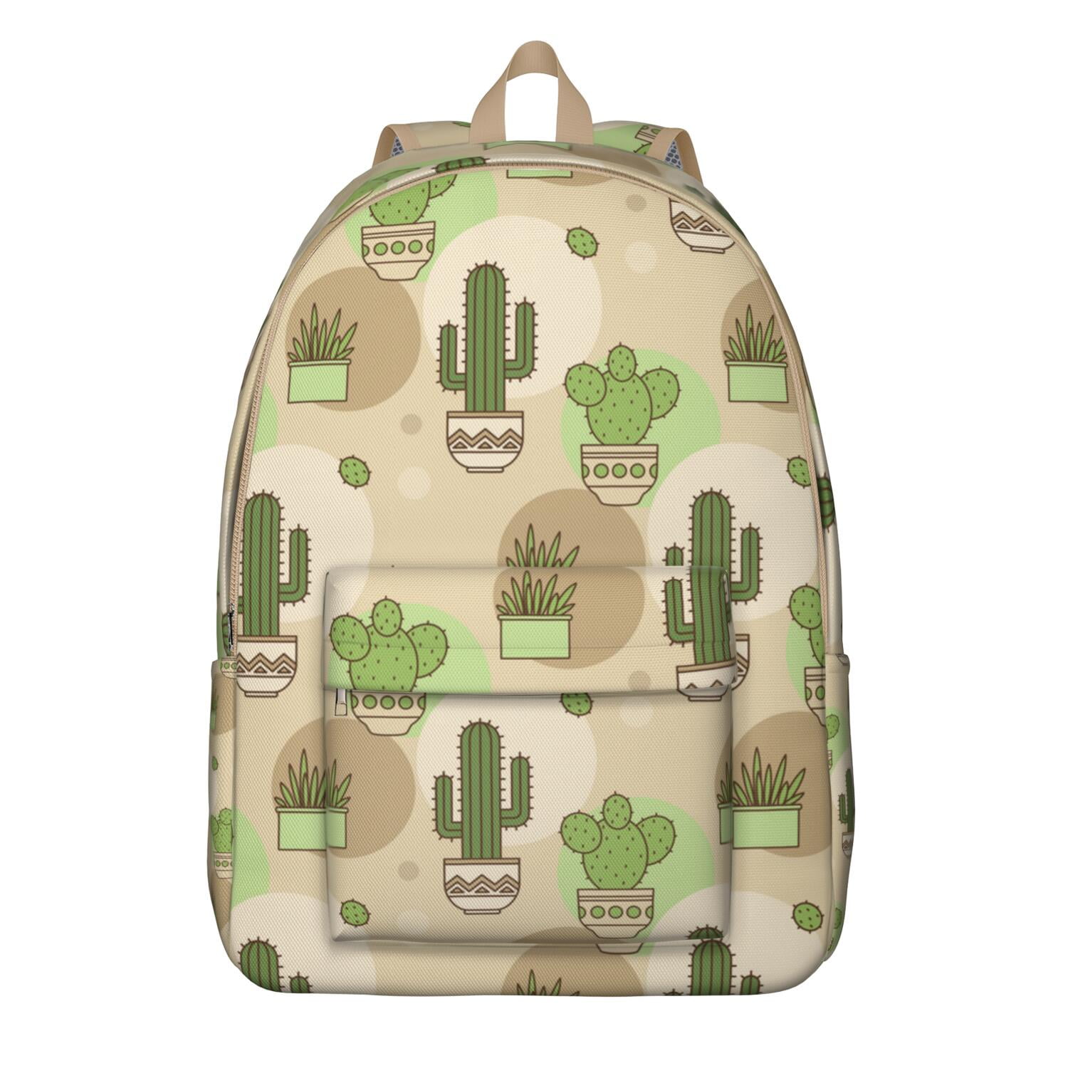 Cactus Rucksack Desert Style Cactus Backpack, Boho Succulents School Bag with ...