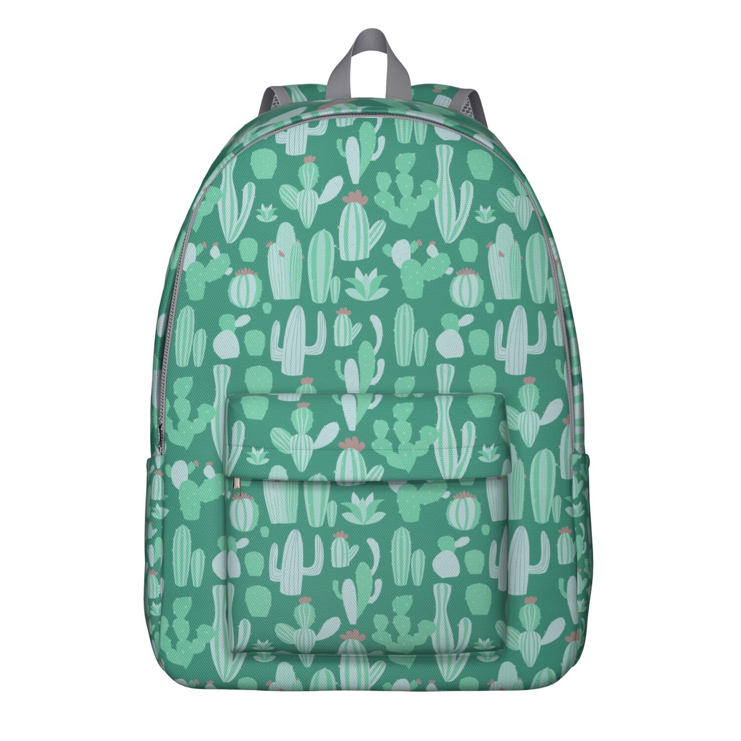 Cactus Rucksack Desert Style Cactus Backpack, Boho Succulents School Bag with ...