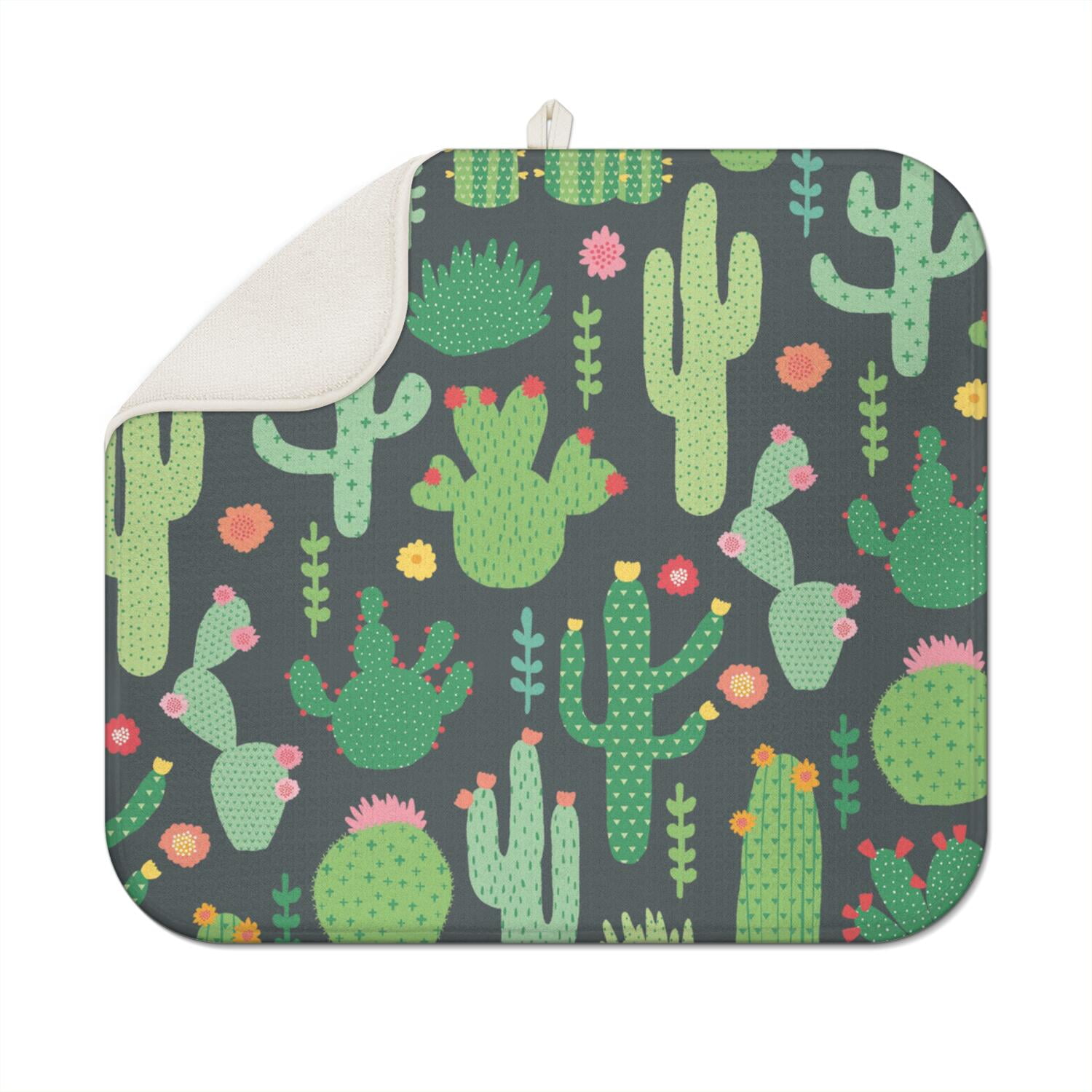 Desert Style Cactus Drying Pad 3-Layer Absorbent Microfiber Mat ...