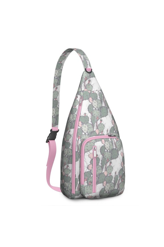 Desert Style Sling&nbsp;- Southwestern Cactus Pattern, Water-Resistant Travel Companion