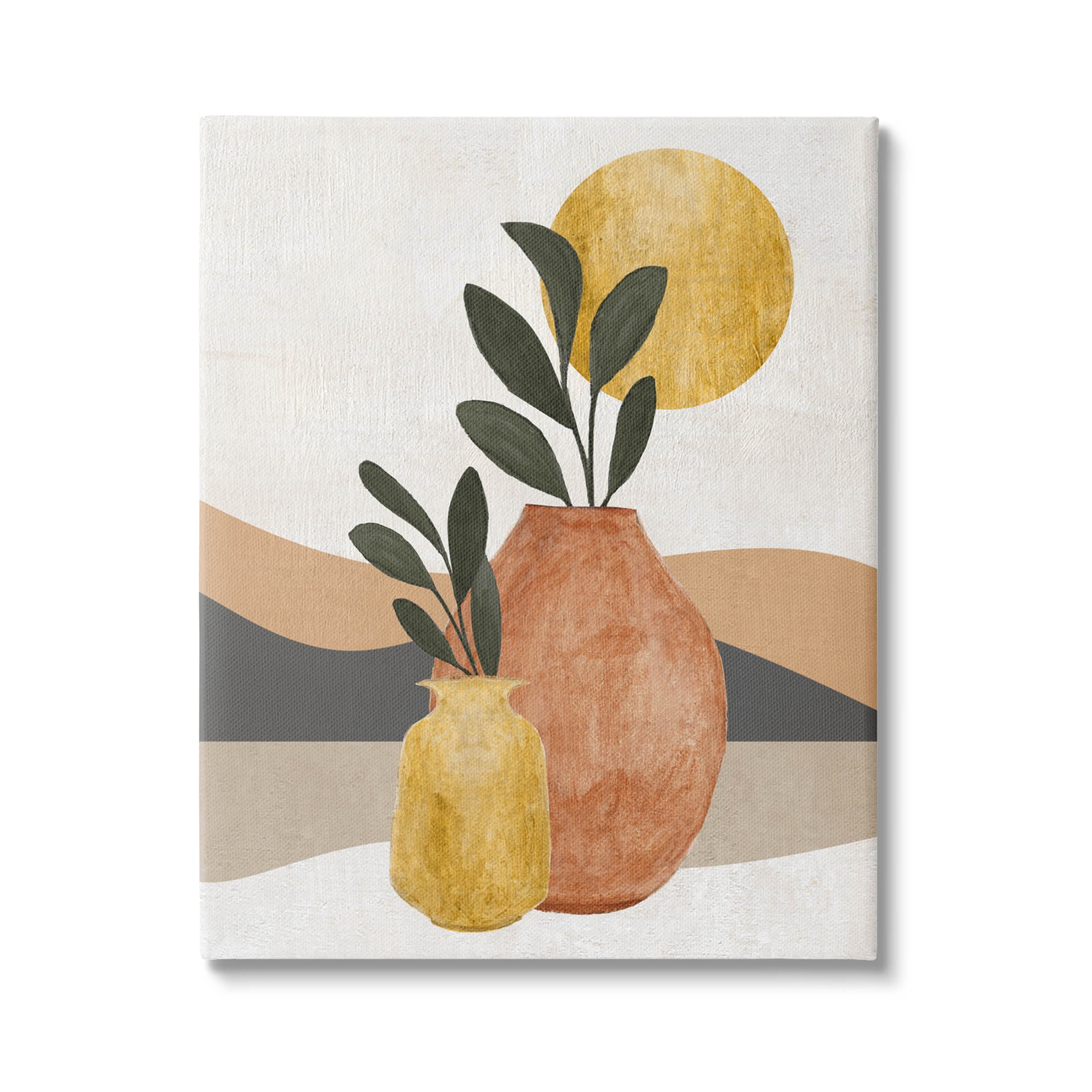 Desert Sun Geometric Botanicals Botanical & Floral Graphic Art Gallery Wrapped Canvas Print Wall Art