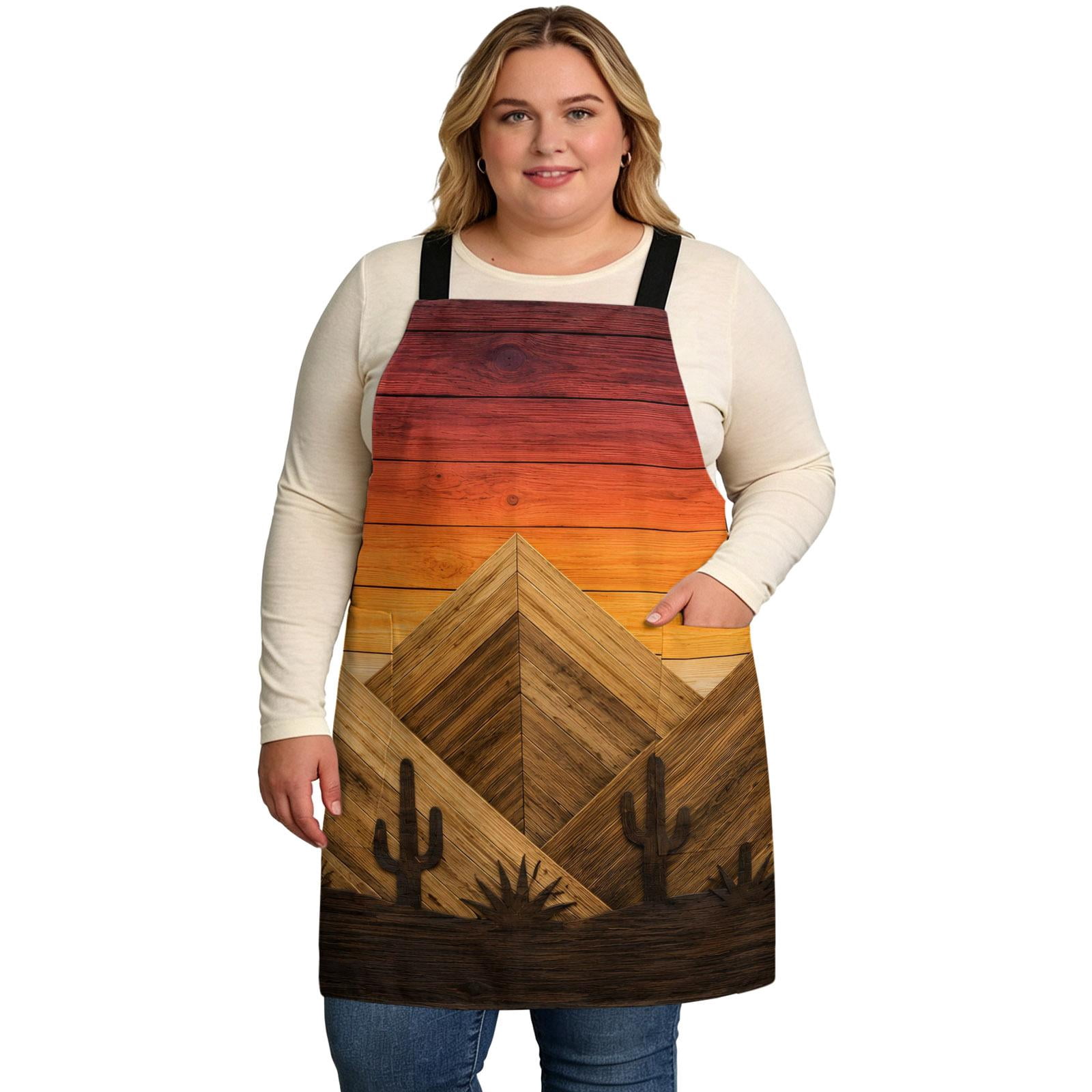 Desert Sunset Cooking Aprons for Men with 2 Pockets, 39