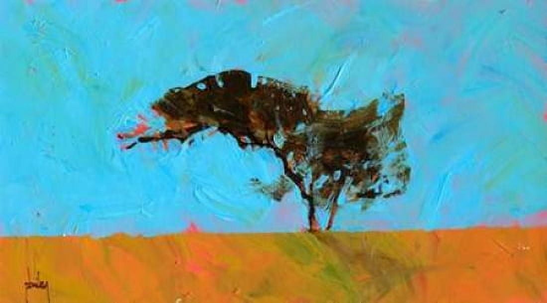 Desert Tree Canvas Art - Paul Bailey (12 x 18)
