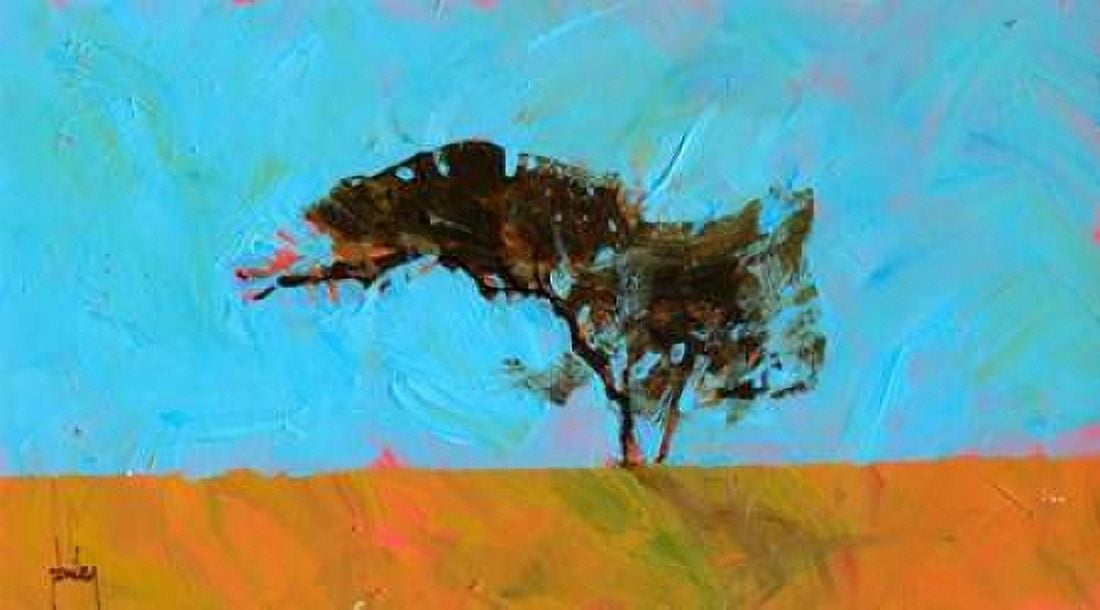 Desert Tree Canvas Art - Paul Bailey (24 x 36)