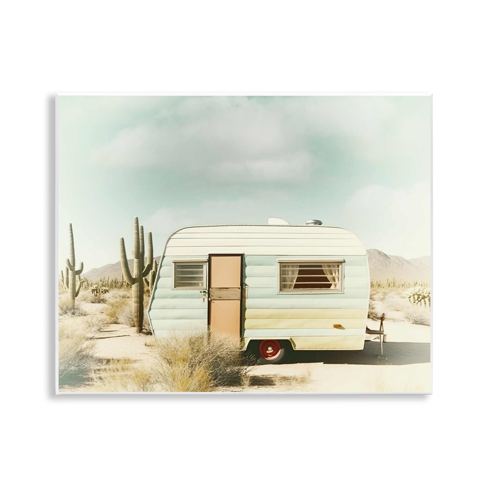 Desert Trip Vintage Wall Plaque Art, design by Decent Exposures