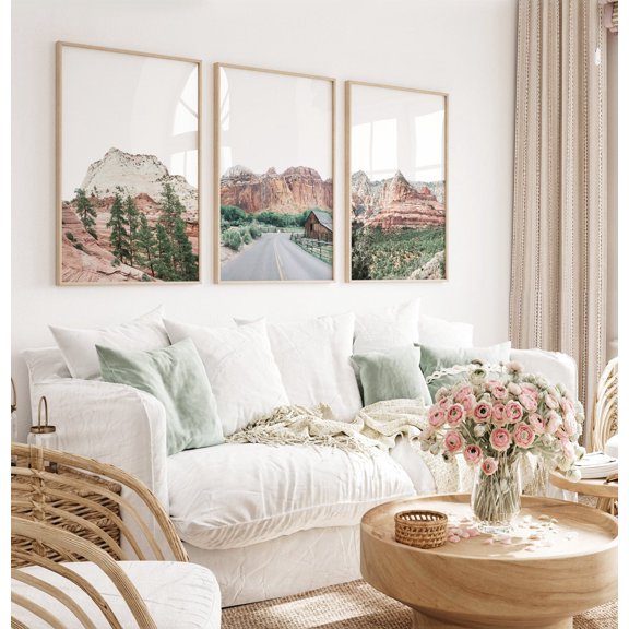 Desert Triptych Print Set Boho Southwestern Travel Photography, Poster Only