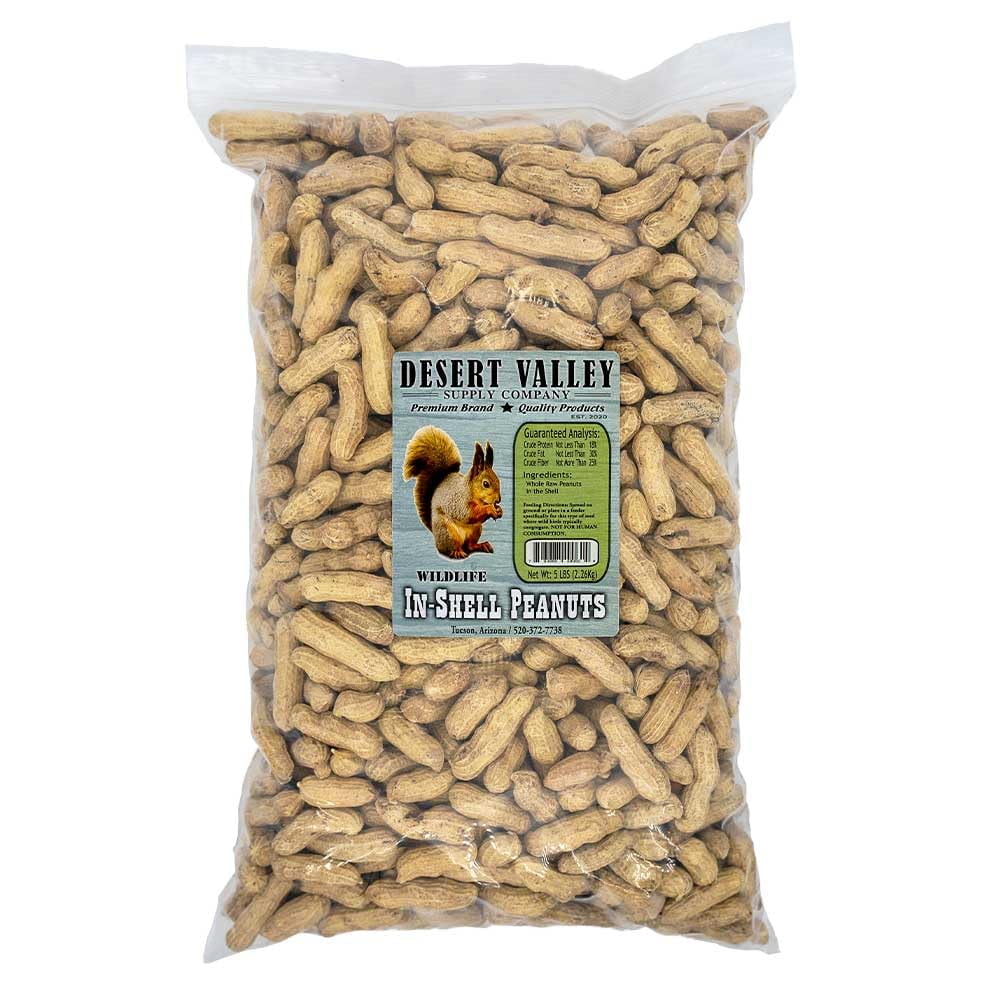 Desert Valley InShell Peanuts, Premium All Natural Wild Bird and
