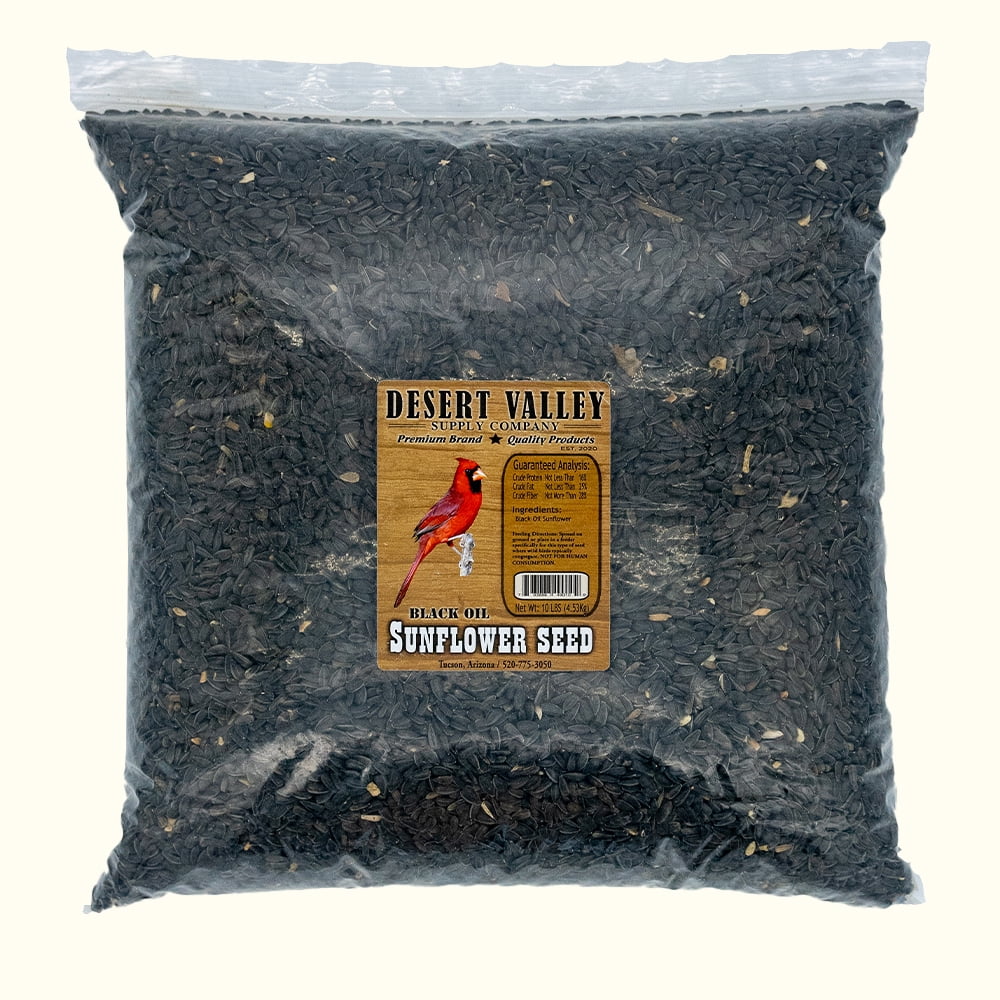 Desert Valley Premium Black Oil Sunflower Seeds Wild Bird and
