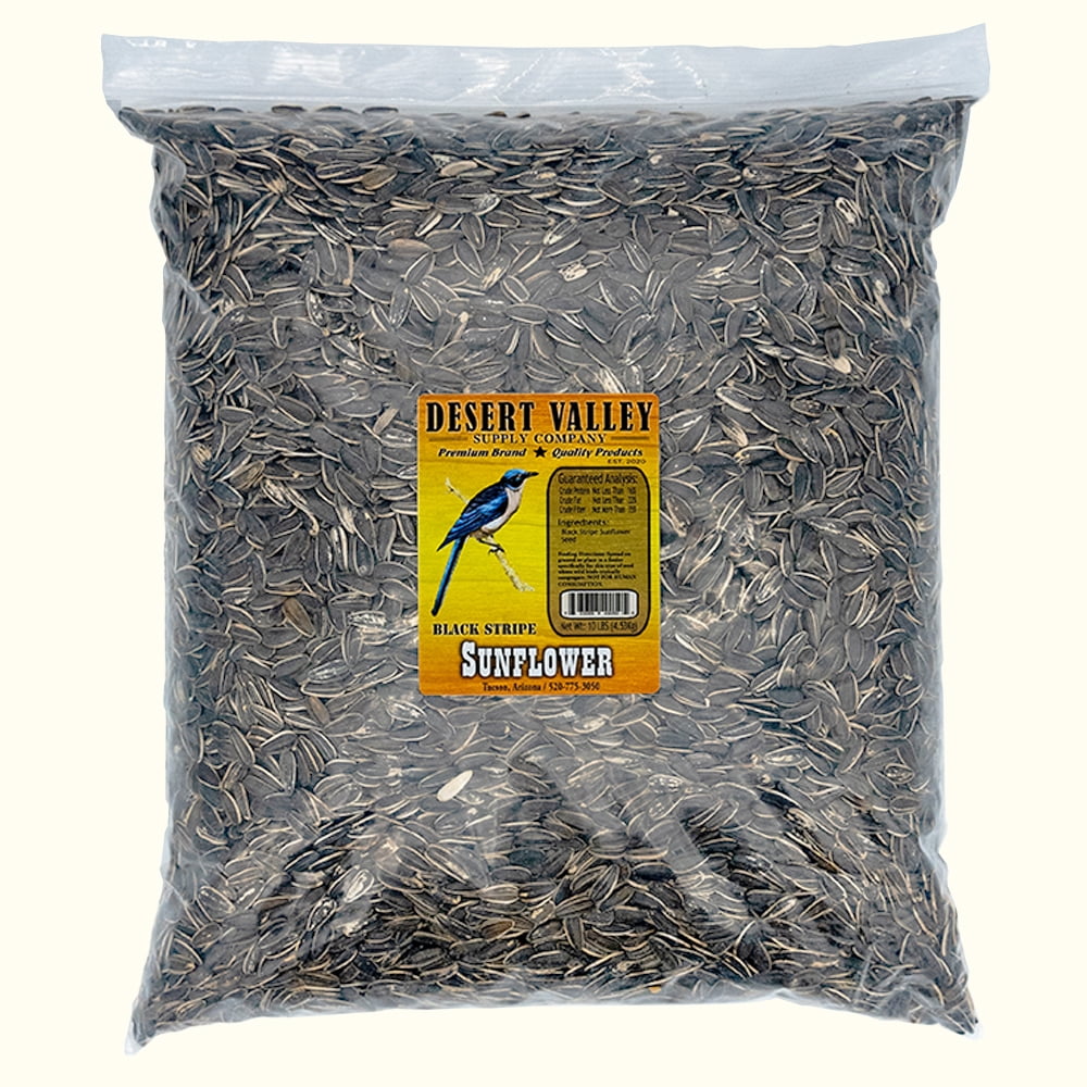 Desert Valley Premium Striped Sunflower Seeds Wild Bird Wildlife