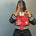 thumbnail image 1 of Desert Vibes Varsity Jacket (S, Red), 1 of 6