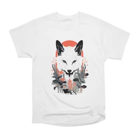 Desert Wolf Landscape T-Shirt Tee Gift For Him Merch For Her Apparel For Friend