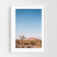 thumbnail image 1 of The Desert - Yucca Valley California Photography Desert Landscape Nature Cactus Scenic Minimalist Travel Poster White Framed Wall Art Print 5 x 7 inches, 1 of 3