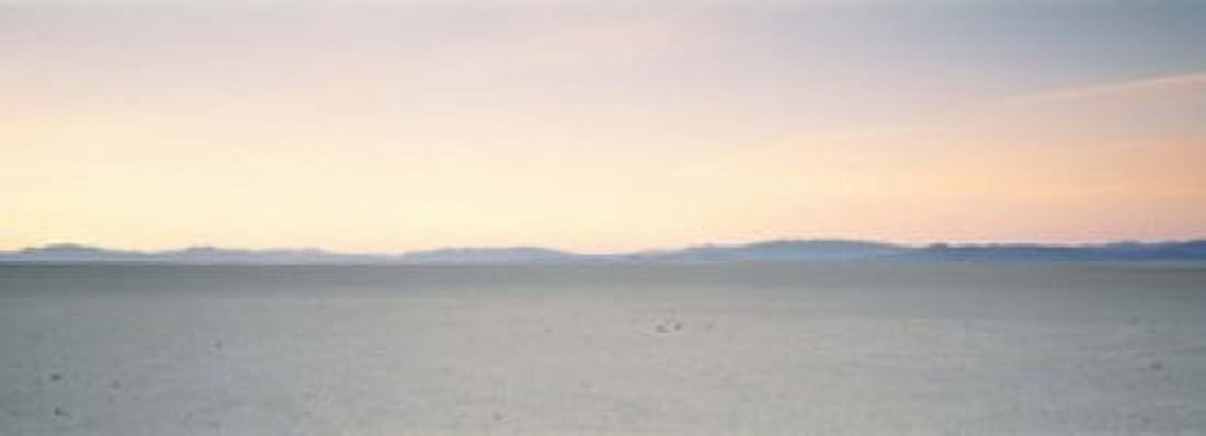 Desert at sunrise Black Rock Desert Gerlach Nevada USA Canvas Art - Panoramic Images (18 x 6)