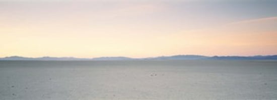Desert at sunrise Black Rock Desert Gerlach Nevada USA Canvas Art - Panoramic Images (36 x 12)