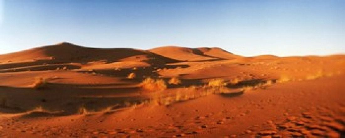 Desert at sunrise Sahara Desert Morocco Canvas Art - Panoramic Images (15 x 6)