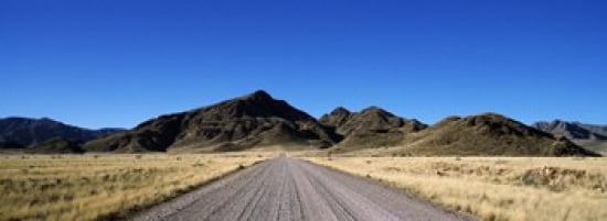 Desert road from Aus to Sossusvlei Namibia Canvas Art - Panoramic Images (36 x 13)