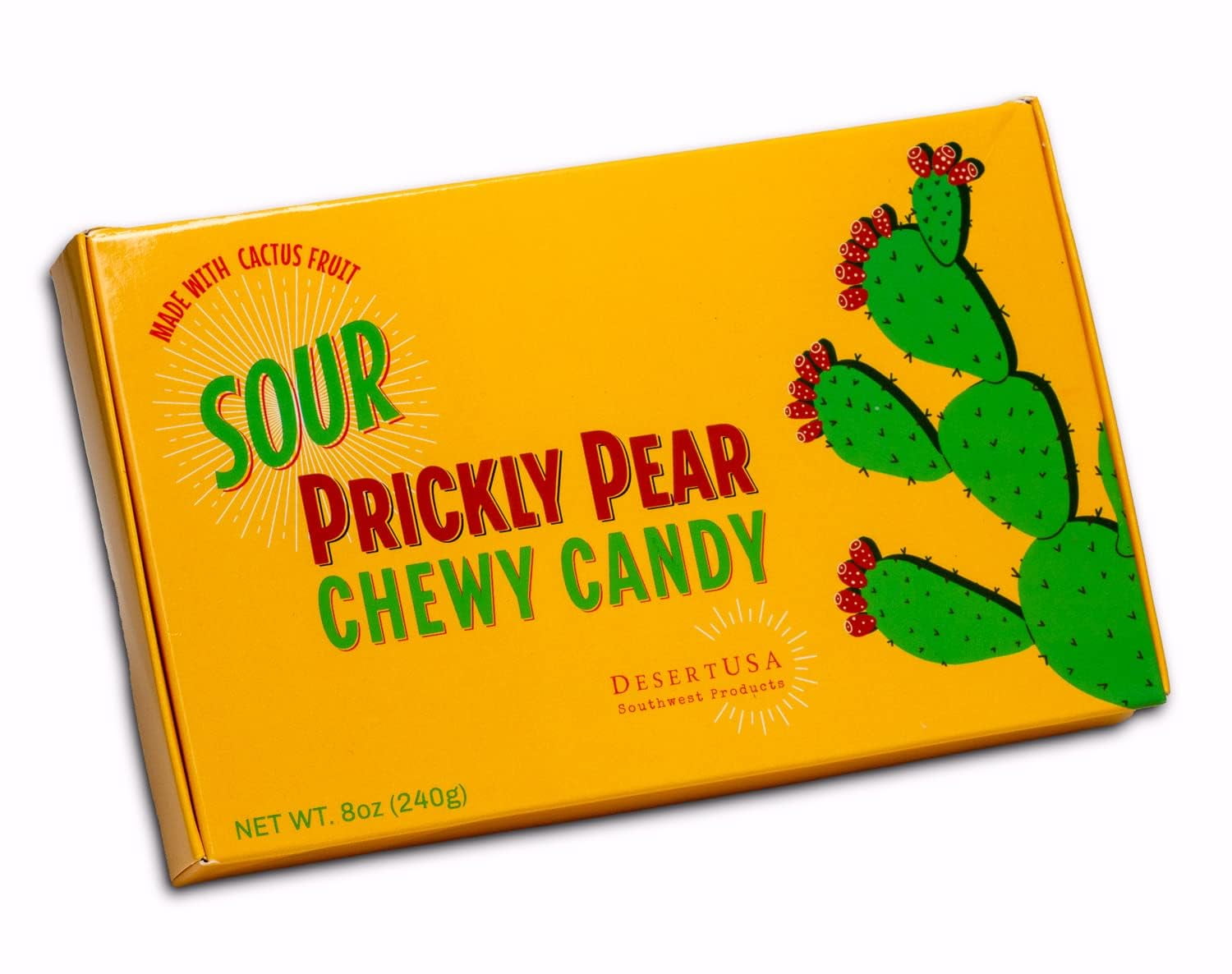 DesertUSA's Sour Prickly Pear Jelly Candy Made with real Cactus Fruit