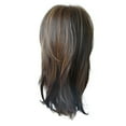 thumbnail image 1 of Desertasis human hair wig Wavy Net Rose Synthetic Women Black Red Fashion Wig Short Wigs Front Wig, 1 of 6